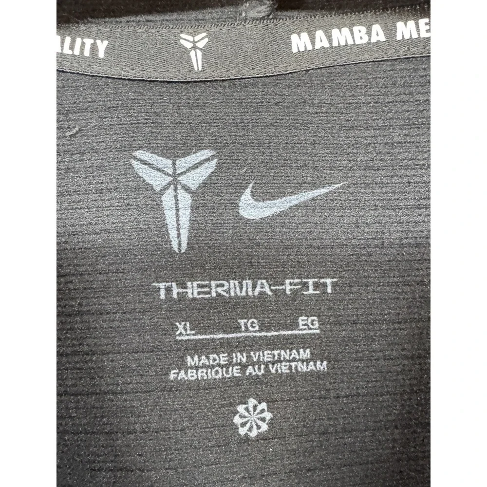 Nike Kobe Mamba Mentality Therma Fit Hoodie Black Basketball Youth Boys Size XL - Picture 3 of 7